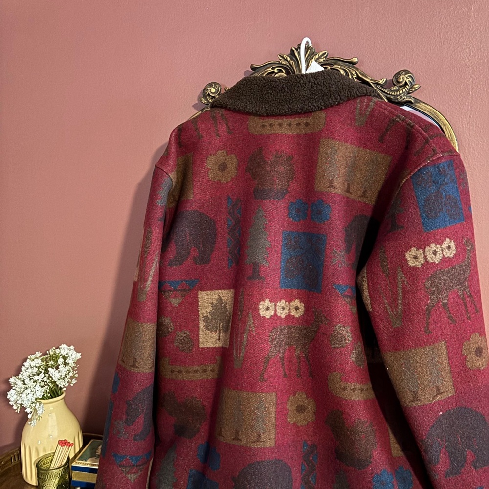 Pendleton Red And Brown Wool Jacket - image 5